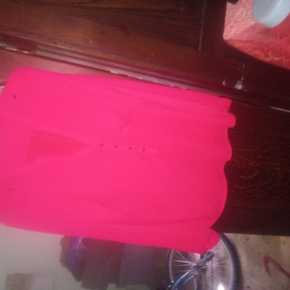 Vibrant Pink Button-Up Blouse